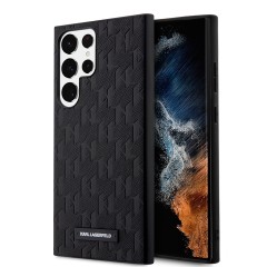 Husa pentru Samsung Galaxy S23 Ultra - Karl Lagerfeld Saffiano (KLHCS23LSAKLHPK) - Mono Metal Logo Husa pentru Samsung Galaxy S23 Ultra - Karl Lagerfeld Saffiano (KLHCS23LSAKLHPK) - Mono Metal Logo
