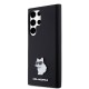 Husa pentru Samsung Galaxy S23 Ultra - Karl Lagerfeld Silicone (KLHCS23LSMHCNPK) - Choupette