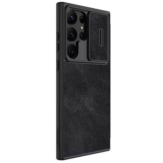 Husa pentru Samsung Galaxy S23 Ultra - Nillkin QIN Leather Pro Case - Black