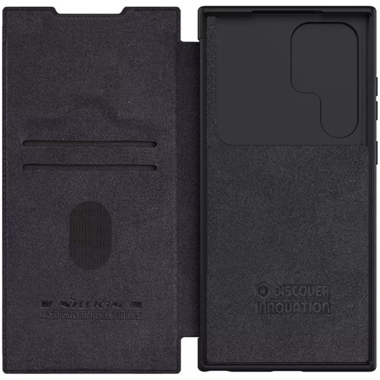 Husa pentru Samsung Galaxy S23 Ultra - Nillkin QIN Leather Pro Case - Black