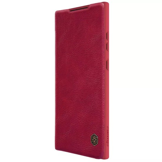 Husa pentru Samsung Galaxy S23 Ultra - Nillkin QIN Leather Pro Case - Red