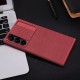 Husa pentru Samsung Galaxy S23 Ultra - Nillkin QIN Leather Pro Case - Red