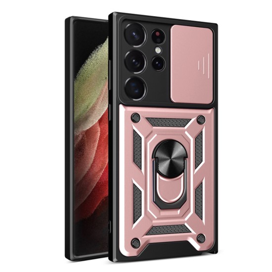 Husa pentru Samsung Galaxy S23 Ultra - Techsuit CamShield Series - Rose Gold