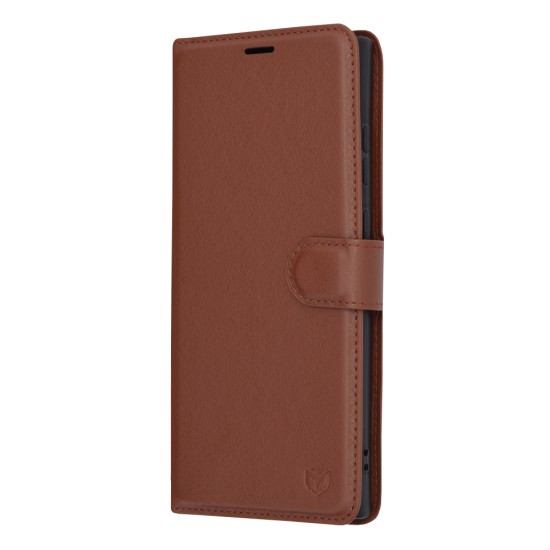 Husa pentru Samsung Galaxy S23 Ultra - Techsuit Leather Folio - Brown