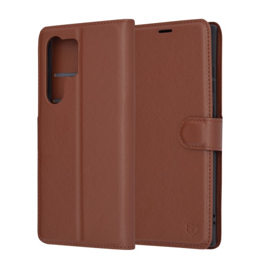 Husa pentru Samsung Galaxy S23 Ultra - Techsuit Leather Folio - Brown