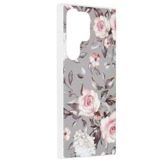 Husa pentru Samsung Galaxy S23 Ultra - Techsuit Marble Series - Bloom of Ruth Gray Husa pentru Samsung Galaxy S23 Ultra - Techsuit Marble Series - Bloom of Ruth Gray