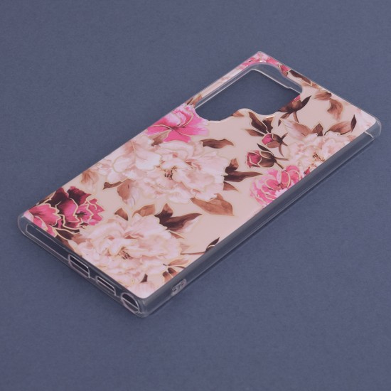 Husa pentru Samsung Galaxy S23 Ultra - Techsuit Marble Series - Mary Berry Nude