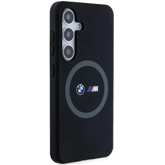 Husa pentru Samsung Galaxy S24 - BMW Hardcase M Silicone Printed Ring MagSafe (BMHMS24S23SROK) - Black Husa pentru Samsung Galaxy S24 - BMW Hardcase M Silicone Printed Ring MagSafe (BMHMS24S23SROK) - Black