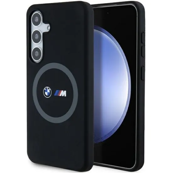 Husa pentru Samsung Galaxy S24 - BMW Hardcase M Silicone Printed Ring MagSafe (BMHMS24S23SROK) - Black Husa pentru Samsung Galaxy S24 - BMW Hardcase M Silicone Printed Ring MagSafe (BMHMS24S23SROK) - Black
