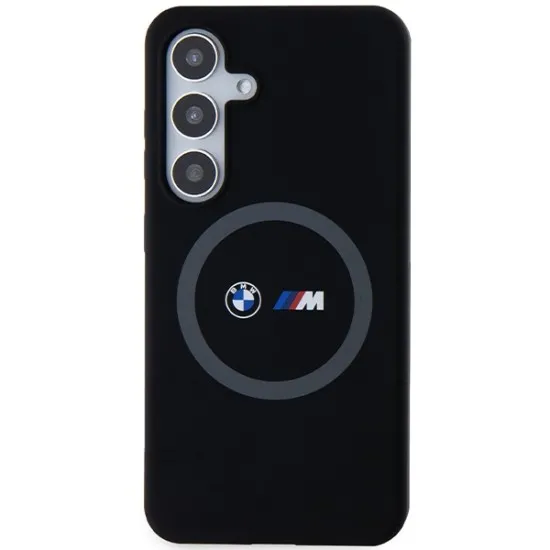 Husa pentru Samsung Galaxy S24 - BMW Hardcase M Silicone Printed Ring MagSafe (BMHMS24S23SROK) - Black Husa pentru Samsung Galaxy S24 - BMW Hardcase M Silicone Printed Ring MagSafe (BMHMS24S23SROK) - Black