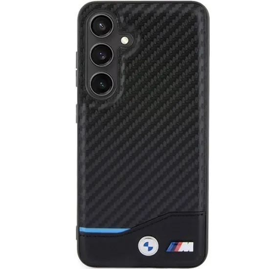 Husa pentru Samsung Galaxy S24 - BMW Leather Carbon (BMHCS24S22NBCK) - Black Husa pentru Samsung Galaxy S24 - BMW Leather Carbon (BMHCS24S22NBCK) - Black
