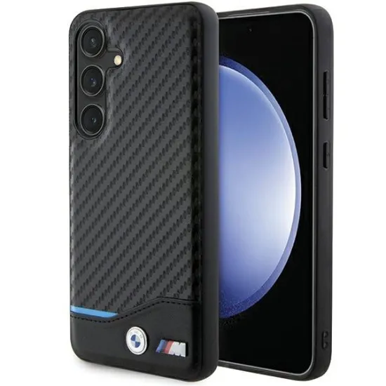 Husa pentru Samsung Galaxy S24 - BMW Leather Carbon (BMHCS24S22NBCK) - Black Husa pentru Samsung Galaxy S24 - BMW Leather Carbon (BMHCS24S22NBCK) - Black