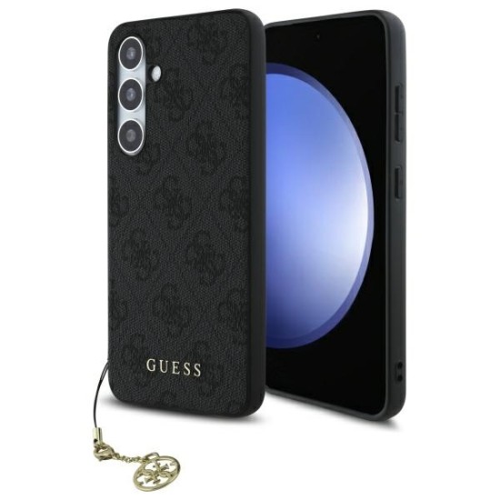 Husa pentru Samsung Galaxy S24 FE - Guess Hardcase 4G Charms Collection (GUHCS24FEGF4GGR) - Grey