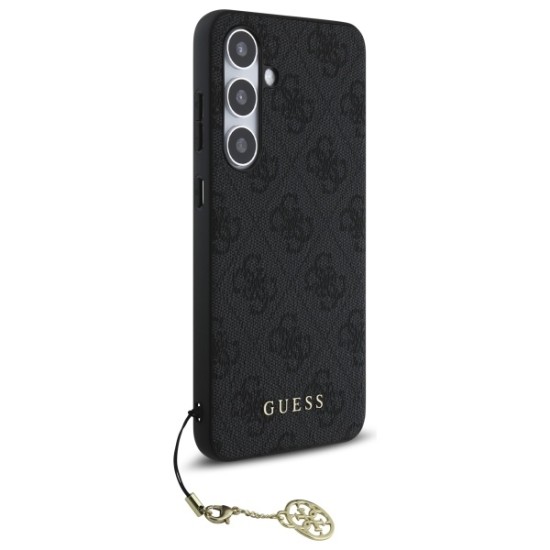 Husa pentru Samsung Galaxy S24 FE - Guess Hardcase 4G Charms Collection (GUHCS24FEGF4GGR) - Grey