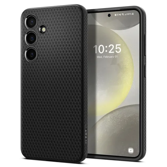 Husa pentru Samsung Galaxy S24 FE - Spigen Liquid Air - Matte Black Husa pentru Samsung Galaxy S24 FE - Spigen Liquid Air - Matte Black
