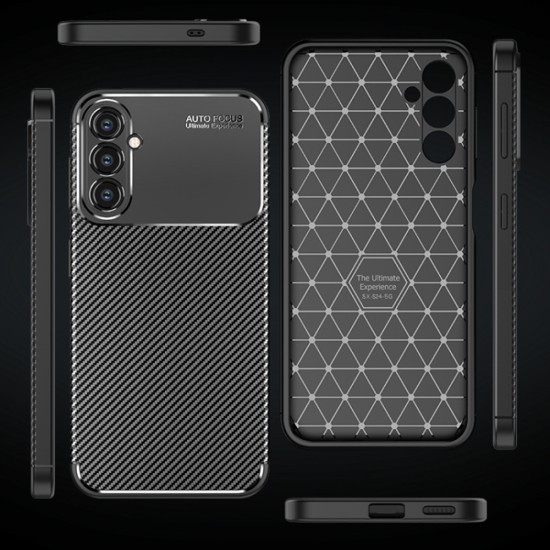 Husa pentru Samsung Galaxy S24 FE - Techsuit CarbonFiber - Black Husa pentru Samsung Galaxy S24 FE - Techsuit CarbonFiber - Black