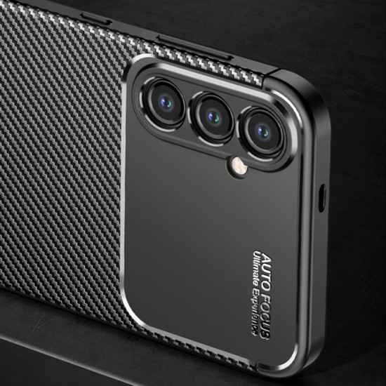 Husa pentru Samsung Galaxy S24 FE - Techsuit CarbonFiber - Black Husa pentru Samsung Galaxy S24 FE - Techsuit CarbonFiber - Black