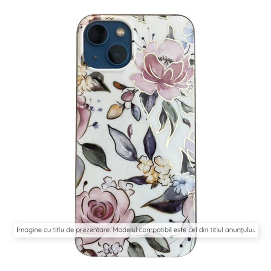 Husa pentru Samsung Galaxy S24 FE - Techsuit Marble Series - Chloe White Husa pentru Samsung Galaxy S24 FE - Techsuit Marble Series - Chloe White