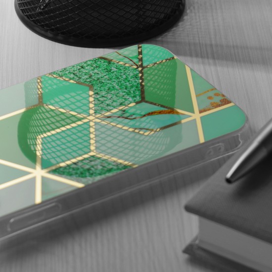 Husa pentru Samsung Galaxy S24 FE - Techsuit Marble Series - Green Hex Husa pentru Samsung Galaxy S24 FE - Techsuit Marble Series - Green Hex