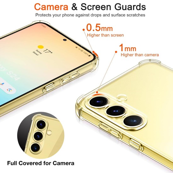 Husa pentru Samsung Galaxy S24 FE - Techsuit Shockproof Clear Silicone - Clear Husa pentru Samsung Galaxy S24 FE - Techsuit Shockproof Clear Silicone - Clear