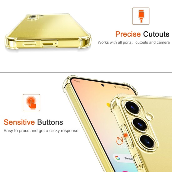 Husa pentru Samsung Galaxy S24 FE - Techsuit Shockproof Clear Silicone - Clear Husa pentru Samsung Galaxy S24 FE - Techsuit Shockproof Clear Silicone - Clear