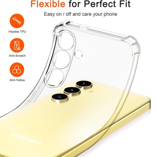 Husa pentru Samsung Galaxy S24 FE - Techsuit Shockproof Clear Silicone - Clear Husa pentru Samsung Galaxy S24 FE - Techsuit Shockproof Clear Silicone - Clear