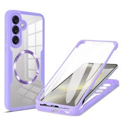 Husa pentru Samsung Galaxy S24 + Folie - Techsuit ColorVerse 360 MagSafe Series - Purple Husa pentru Samsung Galaxy S24 + Folie - Techsuit ColorVerse 360 MagSafe Series - Purple
