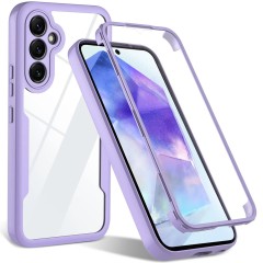 Husa pentru Samsung Galaxy S24 + Folie - Techsuit ColorVerse 360 Series - Purple Husa pentru Samsung Galaxy S24 + Folie - Techsuit ColorVerse 360 Series - Purple