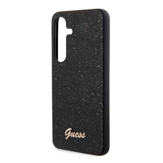 Husa pentru Samsung Galaxy S24 - Guess Glitter Script (GUHCS24SHGGSHK) - Black