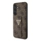 Husa pentru Samsung Galaxy S24 - Guess Grip Stand 4G Triangle Strass (GUHCS24SPGS4TDW) - Brown