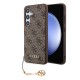 Husa pentru Samsung Galaxy S24 - Guess Hardcase 4G Charms Collection (GUHCS24SGF4GBR) - Brown