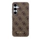 Husa pentru Samsung Galaxy S24 - Guess Hardcase 4G Metal Gold Logo (GUHCS24SG4GFBR) - Brown