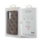 Husa pentru Samsung Galaxy S24 - Guess Hardcase 4G Metal Gold Logo (GUHCS24SG4GFBR) - Brown