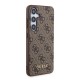 Husa pentru Samsung Galaxy S24 - Guess Hardcase 4G Metal Gold Logo (GUHCS24SG4GFBR) - Brown