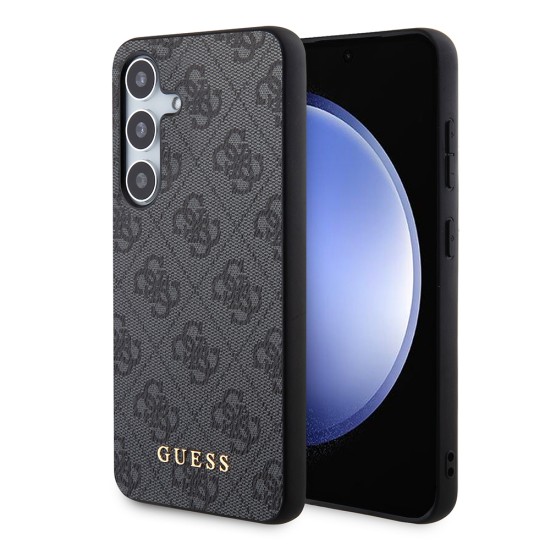 Husa pentru Samsung Galaxy S24 - Guess Hardcase 4G Metal Gold Logo (GUHCS24SG4GFGR) - Black