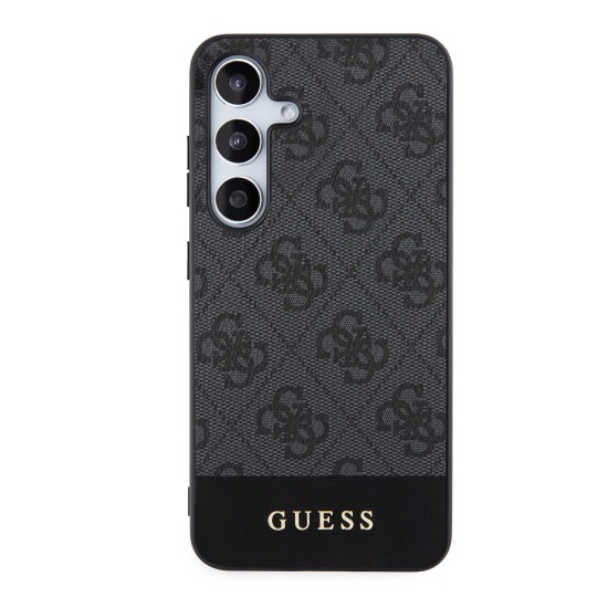 Husa pentru Samsung Galaxy S24 - Guess Hardcase 4G Stripe Collection (GUHCS24SG4GLGR) - Black