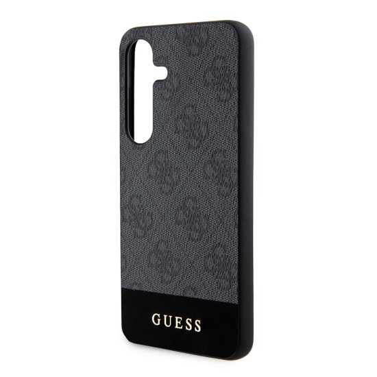 Husa pentru Samsung Galaxy S24 - Guess Hardcase 4G Stripe Collection (GUHCS24SG4GLGR) - Black