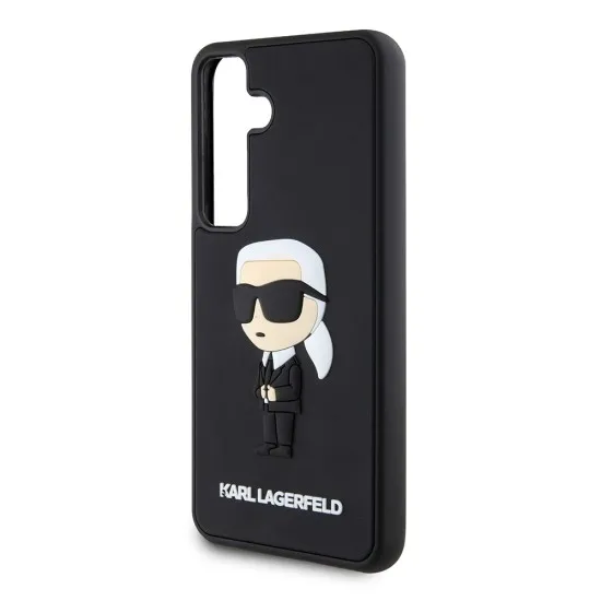 Husa pentru Samsung Galaxy S24 - Karl Lagerfeld 3D Design (KLHCS24S3DRKINK) - Rubber Ikonik Husa pentru Samsung Galaxy S24 - Karl Lagerfeld 3D Design (KLHCS24S3DRKINK) - Rubber Ikonik
