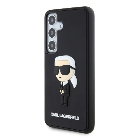 Husa pentru Samsung Galaxy S24 - Karl Lagerfeld 3D Design (KLHCS24S3DRKINK) - Rubber Ikonik Husa pentru Samsung Galaxy S24 - Karl Lagerfeld 3D Design (KLHCS24S3DRKINK) - Rubber Ikonik