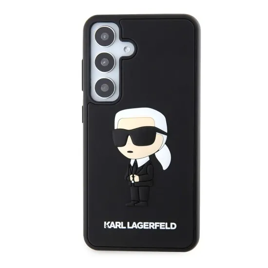 Husa pentru Samsung Galaxy S24 - Karl Lagerfeld 3D Design (KLHCS24S3DRKINK) - Rubber Ikonik Husa pentru Samsung Galaxy S24 - Karl Lagerfeld 3D Design (KLHCS24S3DRKINK) - Rubber Ikonik