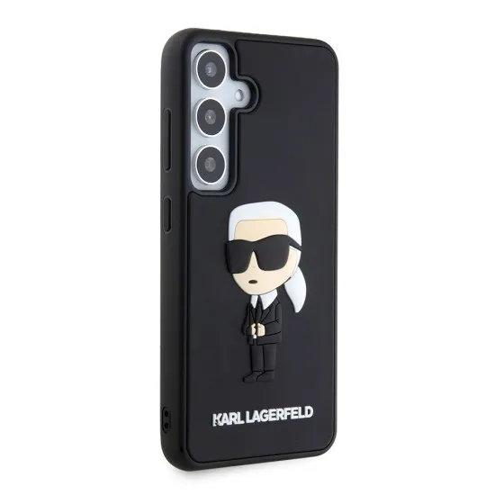 Husa pentru Samsung Galaxy S24 - Karl Lagerfeld 3D Design (KLHCS24S3DRKINK) - Rubber Ikonik Husa pentru Samsung Galaxy S24 - Karl Lagerfeld 3D Design (KLHCS24S3DRKINK) - Rubber Ikonik