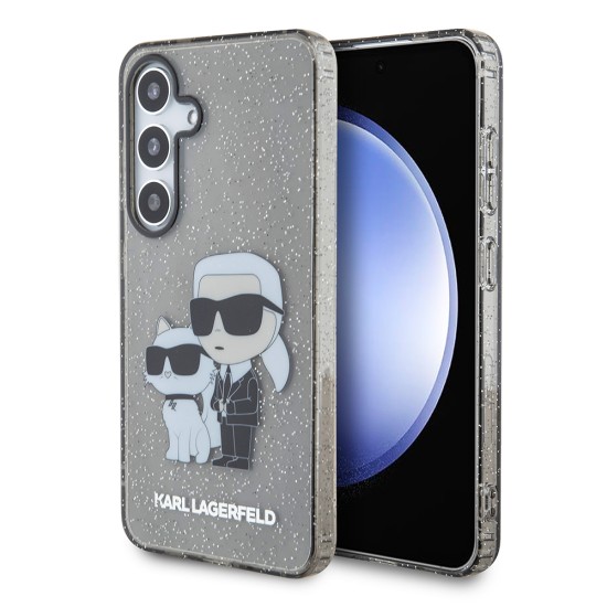 Husa pentru Samsung Galaxy S24 - Karl Lagerfeld Hardcase Glitter (KLHCS24SHNKCTGK) - Karl&Choupette