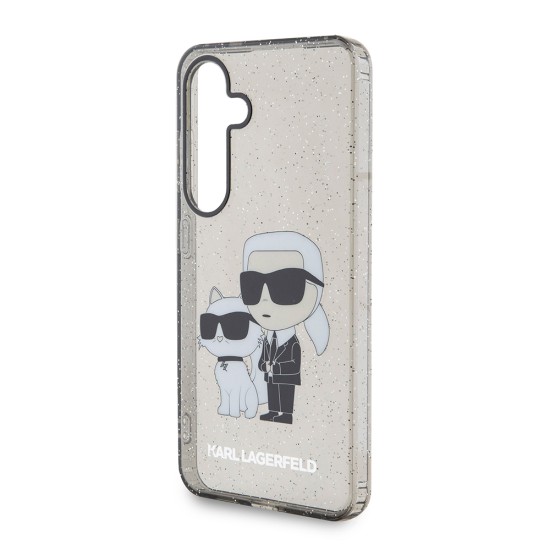 Husa pentru Samsung Galaxy S24 - Karl Lagerfeld Hardcase Glitter (KLHCS24SHNKCTGK) - Karl&Choupette