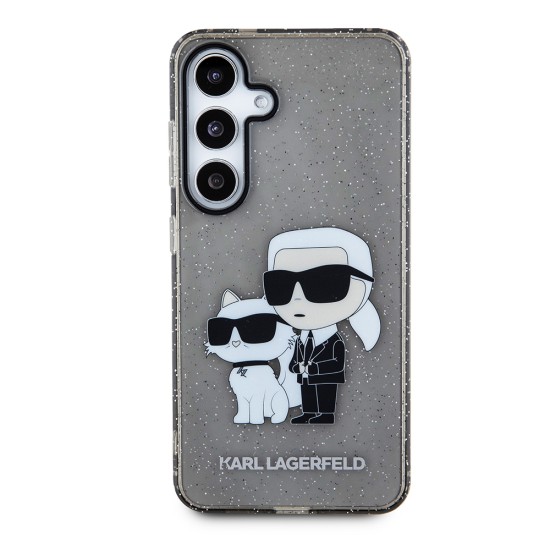 Husa pentru Samsung Galaxy S24 - Karl Lagerfeld Hardcase Glitter (KLHCS24SHNKCTGK) - Karl&Choupette