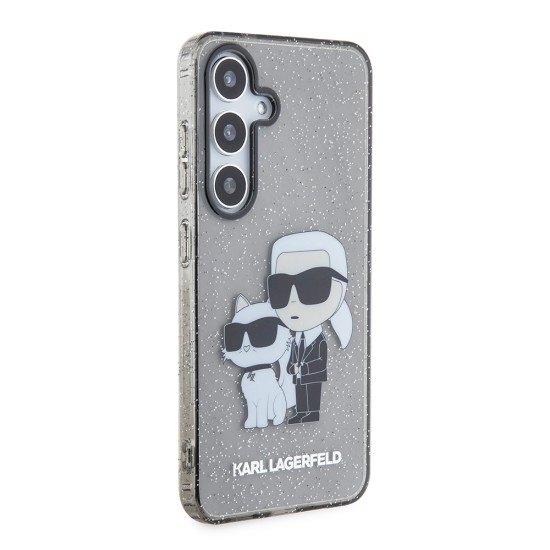 Husa pentru Samsung Galaxy S24 - Karl Lagerfeld Hardcase Glitter (KLHCS24SHNKCTGK) - Karl&Choupette