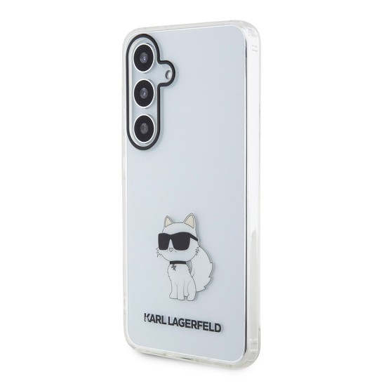 Husa pentru Samsung Galaxy S24 - Karl Lagerfeld IML Luxury (KLHCS24SHNCHTCT) - Transparent Choupette