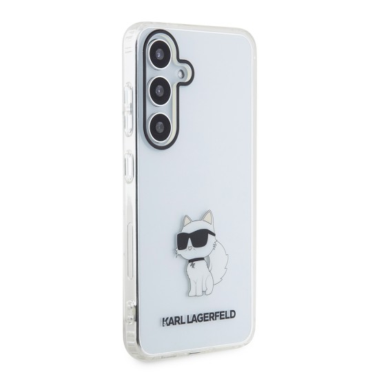 Husa pentru Samsung Galaxy S24 - Karl Lagerfeld IML Luxury (KLHCS24SHNCHTCT) - Transparent Choupette