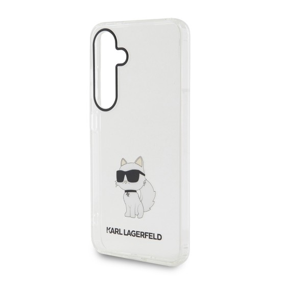 Husa pentru Samsung Galaxy S24 - Karl Lagerfeld IML Luxury (KLHCS24SHNCHTCT) - Transparent Choupette