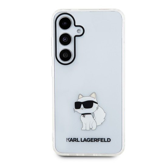 Husa pentru Samsung Galaxy S24 - Karl Lagerfeld IML Luxury (KLHCS24SHNCHTCT) - Transparent Choupette