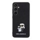 Husa pentru Samsung Galaxy S24 - Karl Lagerfeld Saffiano (KLHCS24SPSAKCMPK) - Karl&Choupette Metal Pin